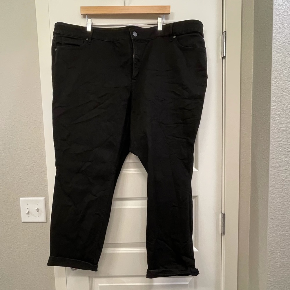 Loft Plus Jean Straight Leg Black